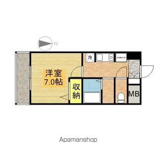 レジデンス滝子館【3階】の間取り