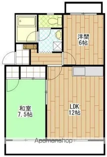 サンセットストリート(2LDK)【4階】の間取り
