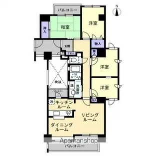 ディアハイム宮脇【7階】の間取り