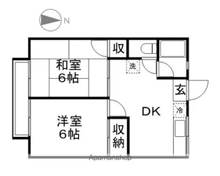 シティハイムなかむら【2階】の間取り