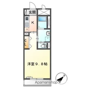 サニーコート安倍【1階】の間取り