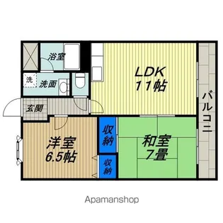 ヤノマンション【302号室】の間取り