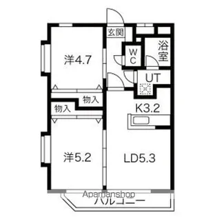 メゾン・ド・クラ【2階】の間取り