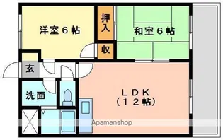 ウィンズ長戸【203号室号室】の間取り