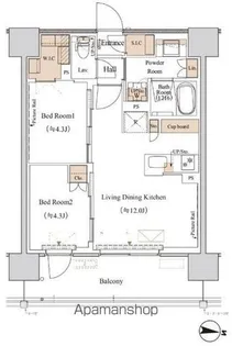 ブランシエスタ木場【5階】の間取り