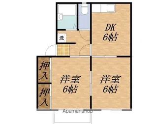 ソレイユ南原【A102号室】の間取り