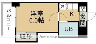 レジデンス潮【403号室】の間取り