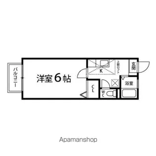 エクセレント山の寺【202号室】の間取り
