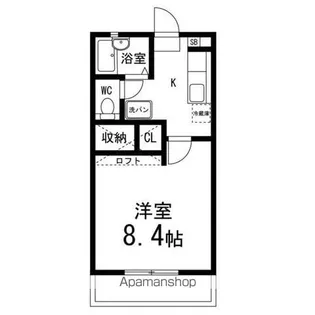 ティエラ泉【105号室】の間取り