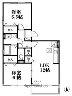 長野県長野市大字稲葉【アパート】の間取り