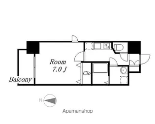 エステムコート名古屋ステーションクロス【14階】の間取り