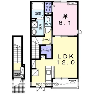 ヤングウッズ柏の葉Ⅰ【2階】の間取り