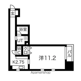 クオリア若宮町【9階】の間取り