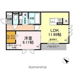 シティシャルム【3階】の間取り