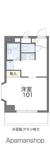 レオパレスエムズ・ベイコート【503号室】の間取り