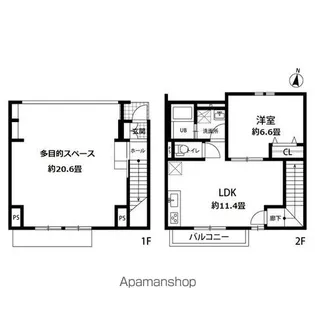 エスパースKTSーⅡ【1階】の間取り