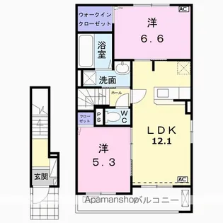 フィーレダンクⅡ【2階】の間取り