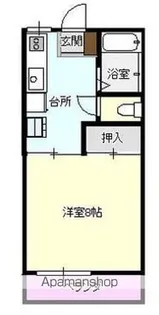 シャンヴィラージュ【203号室】の間取り