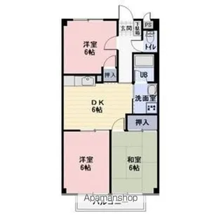 SURPLUS THREE丘E【1階】の間取り