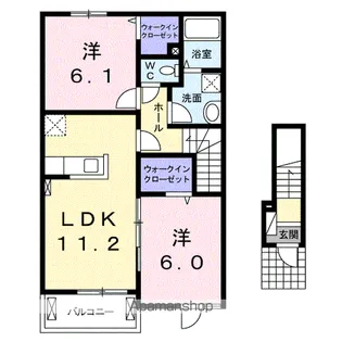 ラッフィナート・B【2階】の間取り