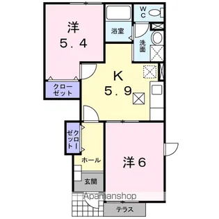 グランデュールⅡ【1階】の間取り