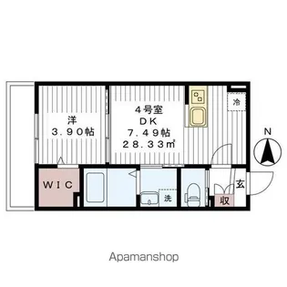 AJ南柏WESTⅠ【1階】の間取り
