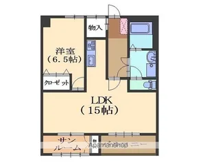ハイツ城【302号室】の間取り