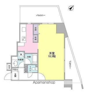 TKフラッツ渋谷【10階】の間取り