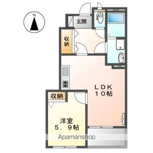 岐阜県岐阜市須賀3丁目【アパート】の間取り