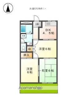 グリーンハイツ(A棟・B棟)【1階】の間取り
