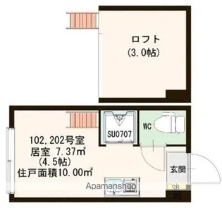 CIEL ET MARAIS【1階】の間取り
