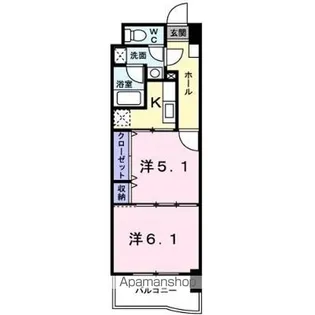 福岡県福岡市東区筥松新町【マンション】の間取り
