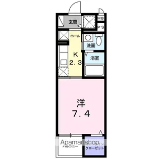 ステーション いこい【2階】の間取り