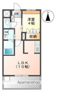 ポラリス【205号室】の間取り