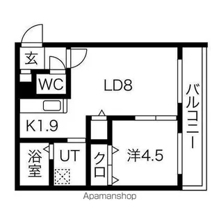 ミオンズ清田【302号室】の間取り