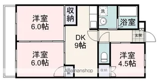 UハイツA【202号室】の間取り