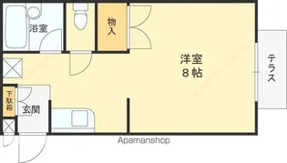 ヴィラ上ヶ原【1階】の間取り