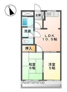 グランドハイム【106号室】の間取り