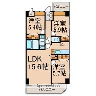 KZ SQUARE【306号室号室】の間取り