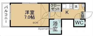 ベルメゾンM【106号室】の間取り