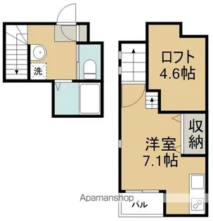 RIZEST陸前原ノ町【1階】の間取り