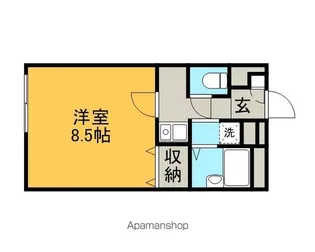 レオパレスユーカ【102号室】の間取り