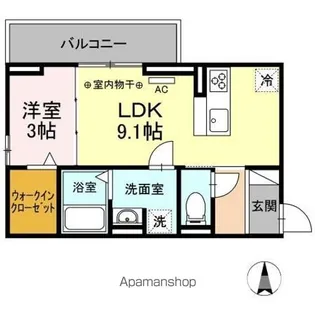 SERENOM(セレノム)【3階】の間取り