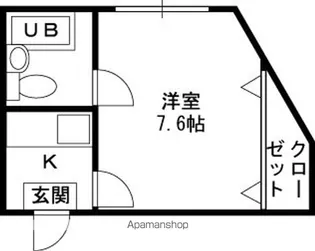 コンフォート本町【101号室】の間取り