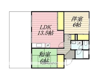 コーポかわらだ【4階】の間取り