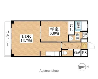 グリーンスクエア【1階】の間取り
