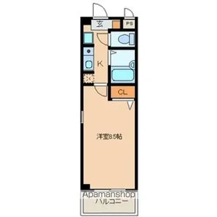 オンディーヌ【101号室号室】の間取り