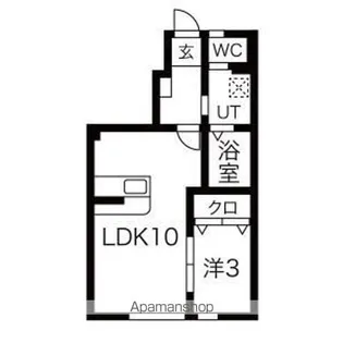 メゾンドショコラ【102号室】の間取り