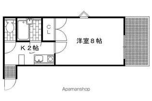 サンダ館II【110号室】の間取り
