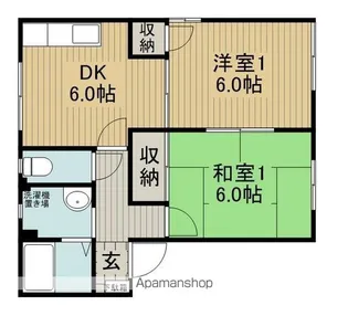 フレグランスヤマオB棟【102号室】の間取り